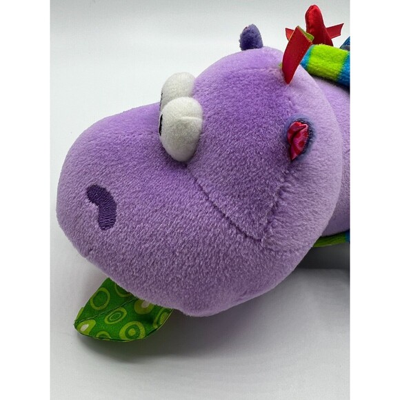 Lamaze Baby Toy Plush Hippo Purple Hanging Toy Rattles Teethers Crinkles Sensory - Picture 13 of 16
